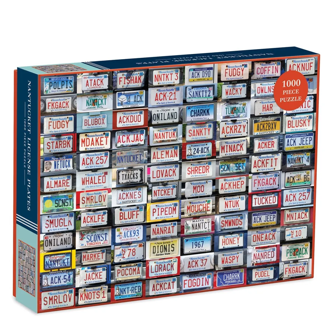 Nantucket License Plates 1000 Piece Jigsaw Puzzle