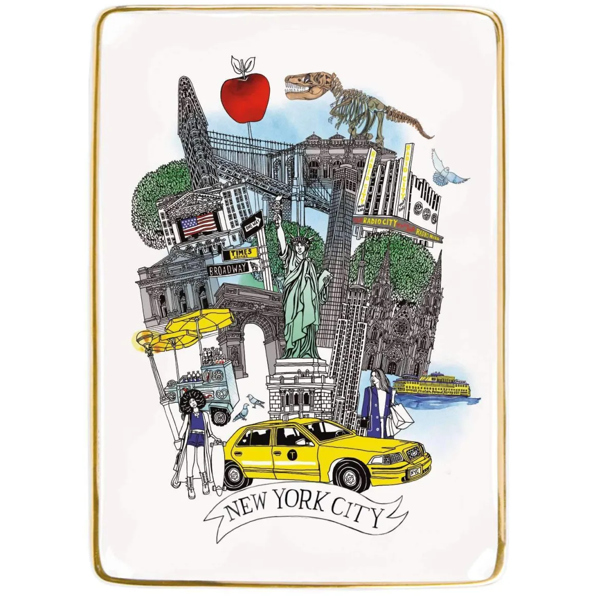 NYC Porcelain Tray