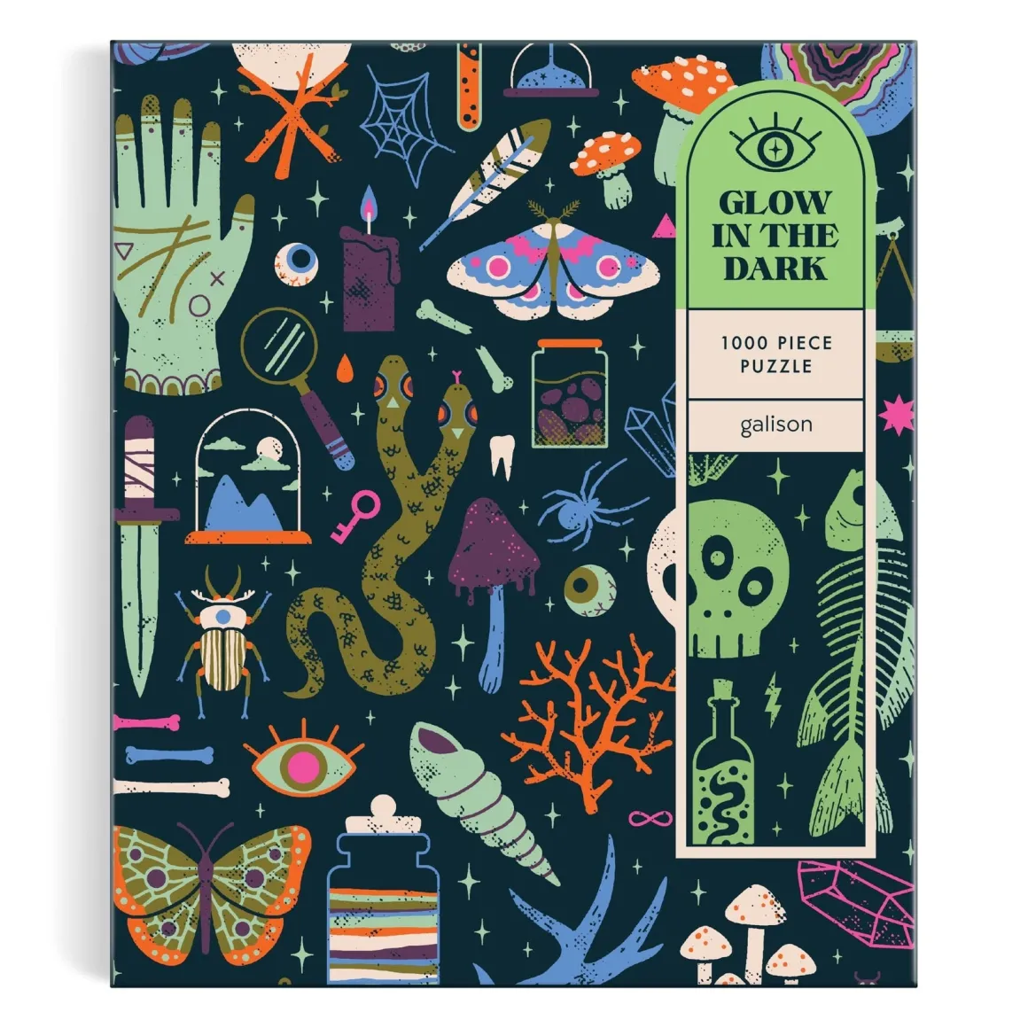 Occult and Curious 1000 Piece Glow in the Dark Puzzle
