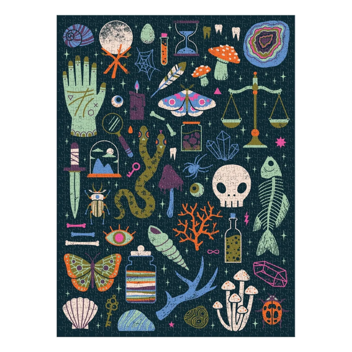 Occult and Curious 1000 Piece Glow in the Dark Puzzle
