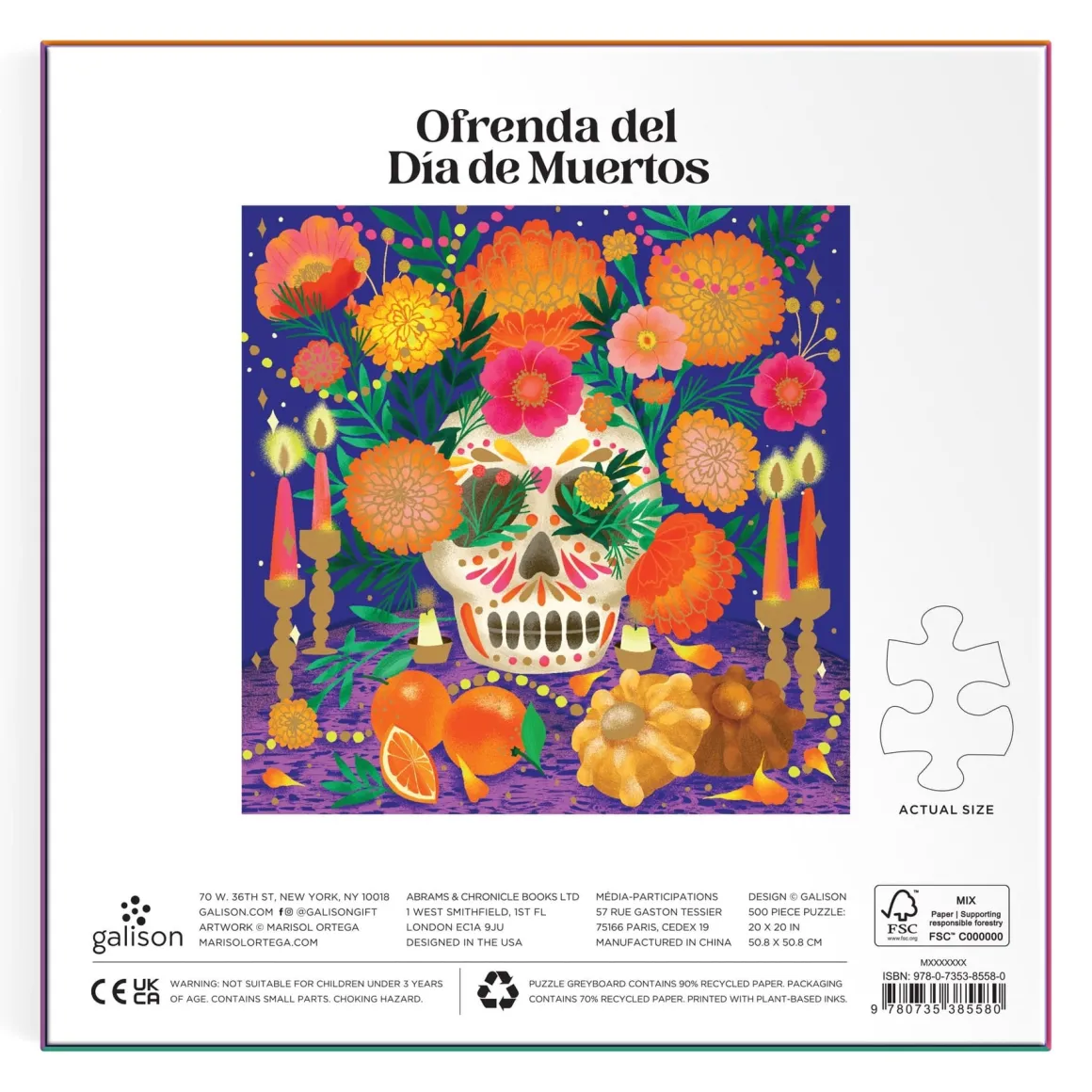 Ofrenda del Día de Muertos 500 Piece Foil Puzzle