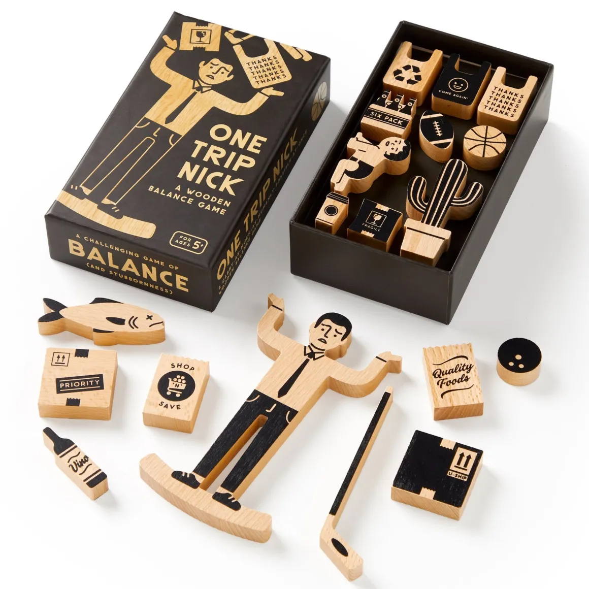 One Trip Nick Wooden Balance Game