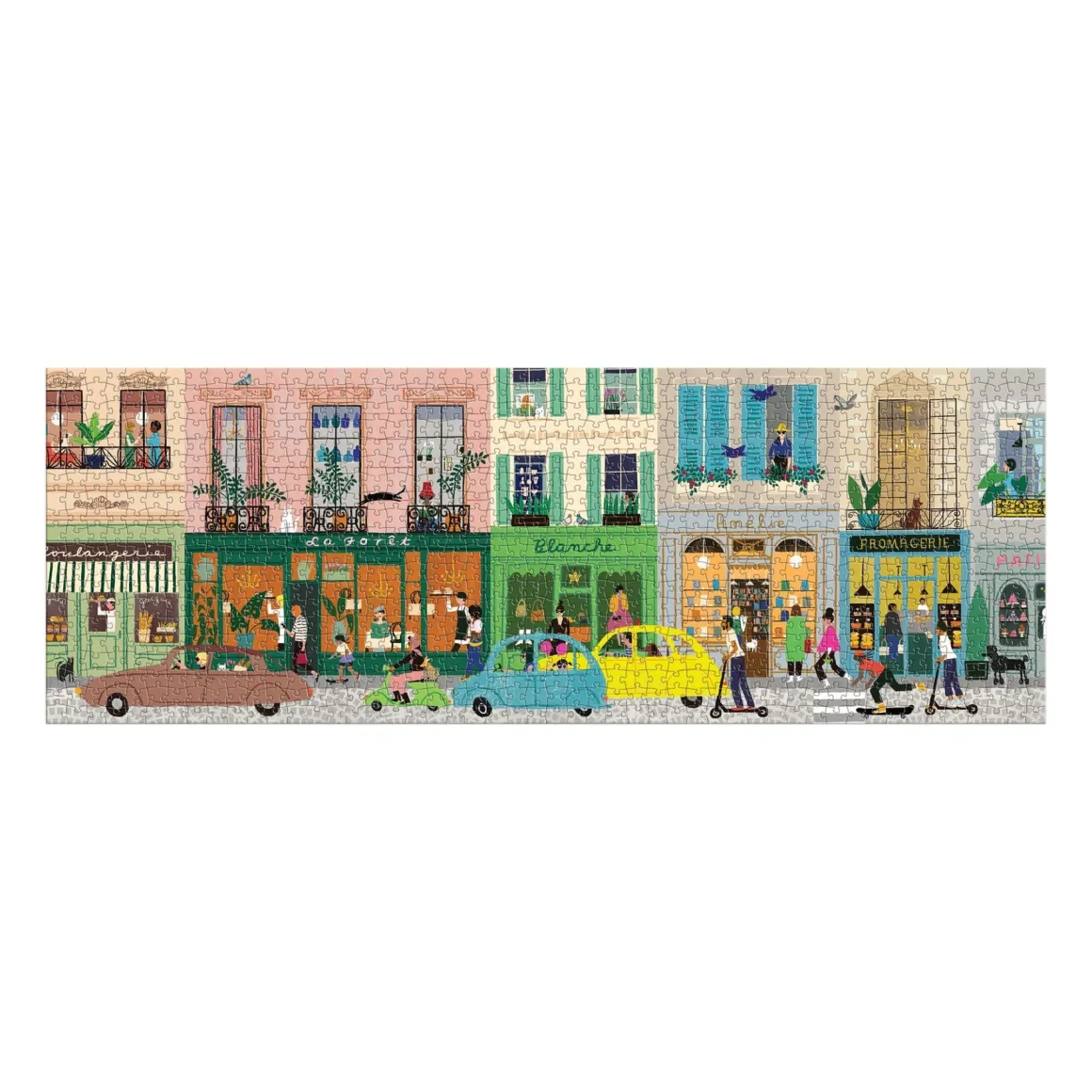 Parisian Life 1000 Piece Panoramic Puzzle