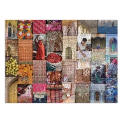 Patterns of India: A Journey Through Colors, Textiles and the Vibrancy of Rajasthan 1000 Piece Jigsaw Puzzle