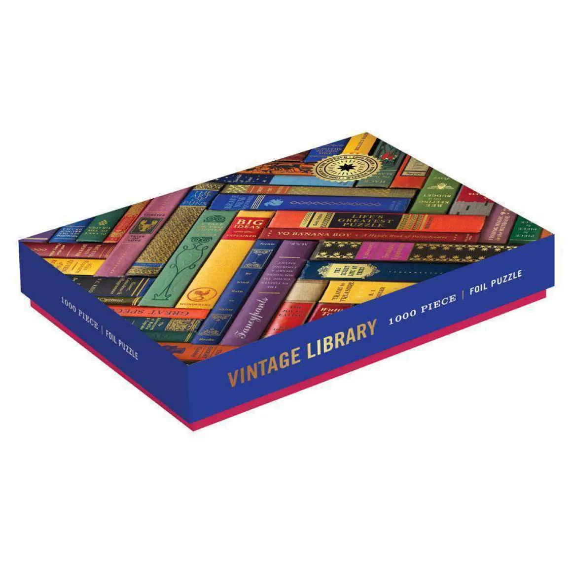 Phat Dog Vintage Library 1000 Piece Foil Stamped Jigsaw Puzzle