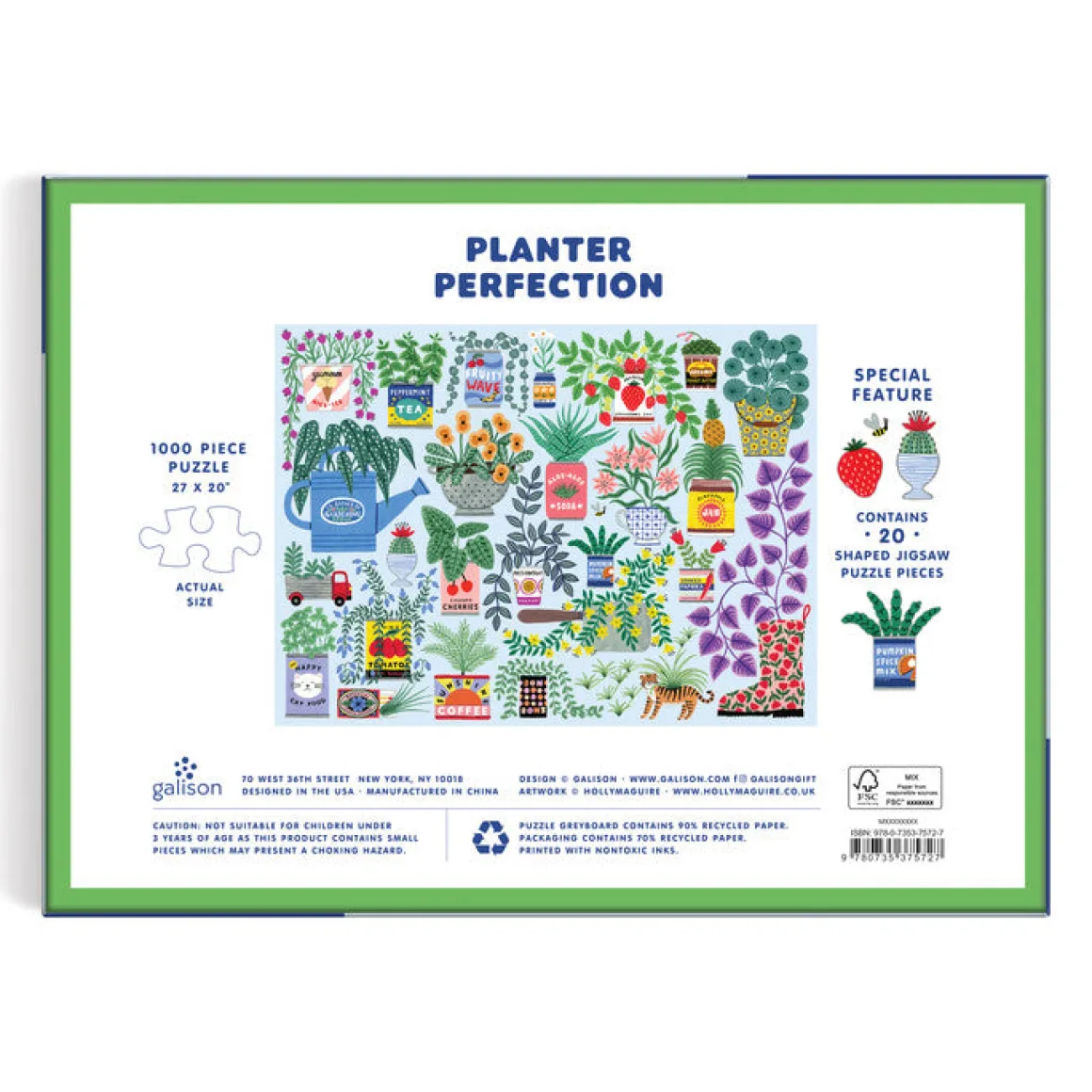 Planter Perfection 1000 Piece Puzzle with Shaped Pieces