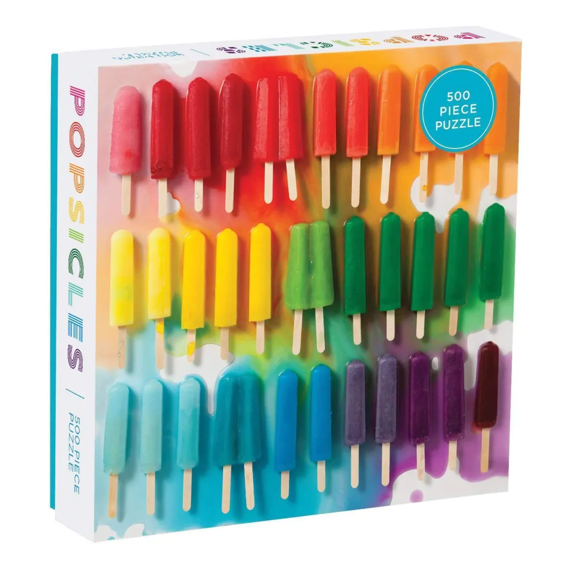 Rainbow Popsicles 500 Piece Jigsaw Puzzle