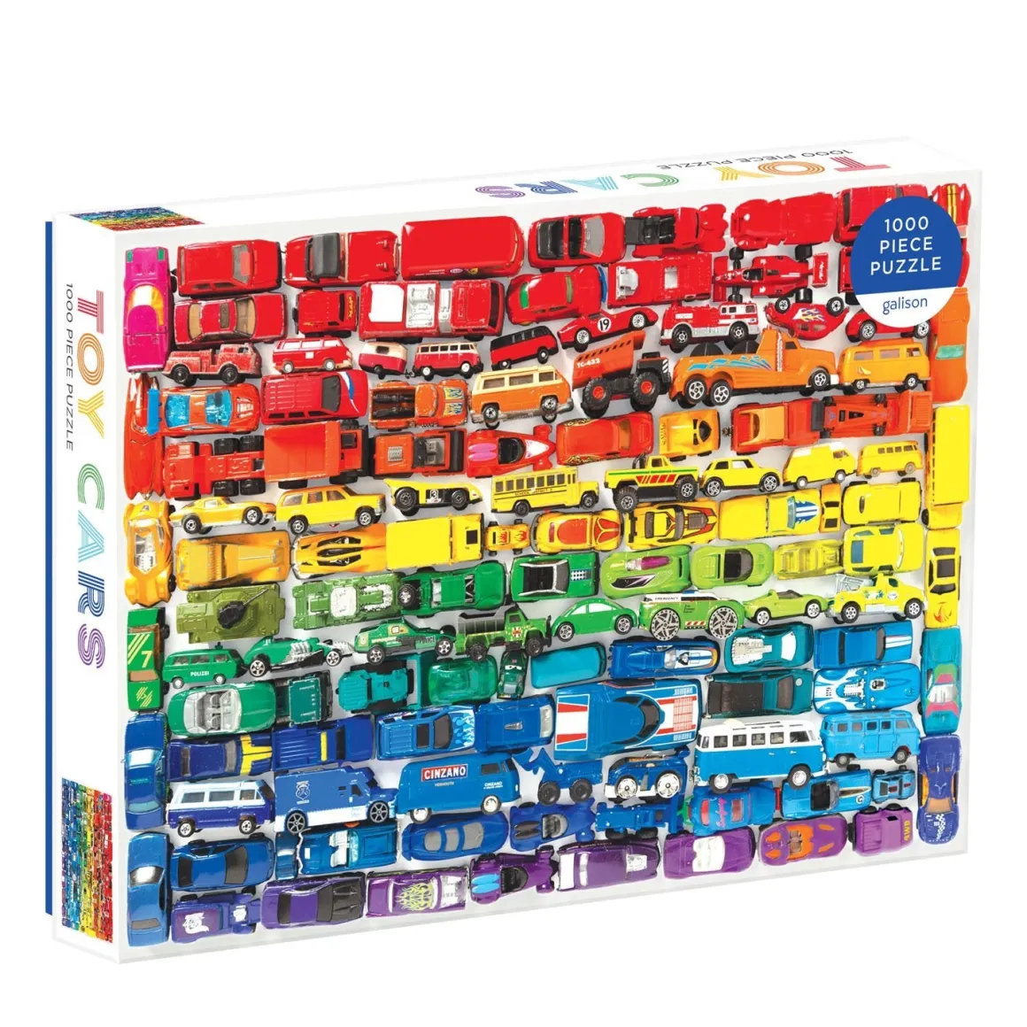 Rainbow Toy Cars 1000 Piece Jigsaw Puzzle