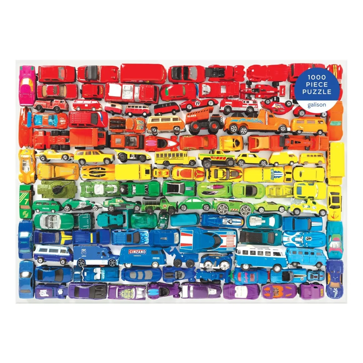 Rainbow Toy Cars 1000 Piece Jigsaw Puzzle