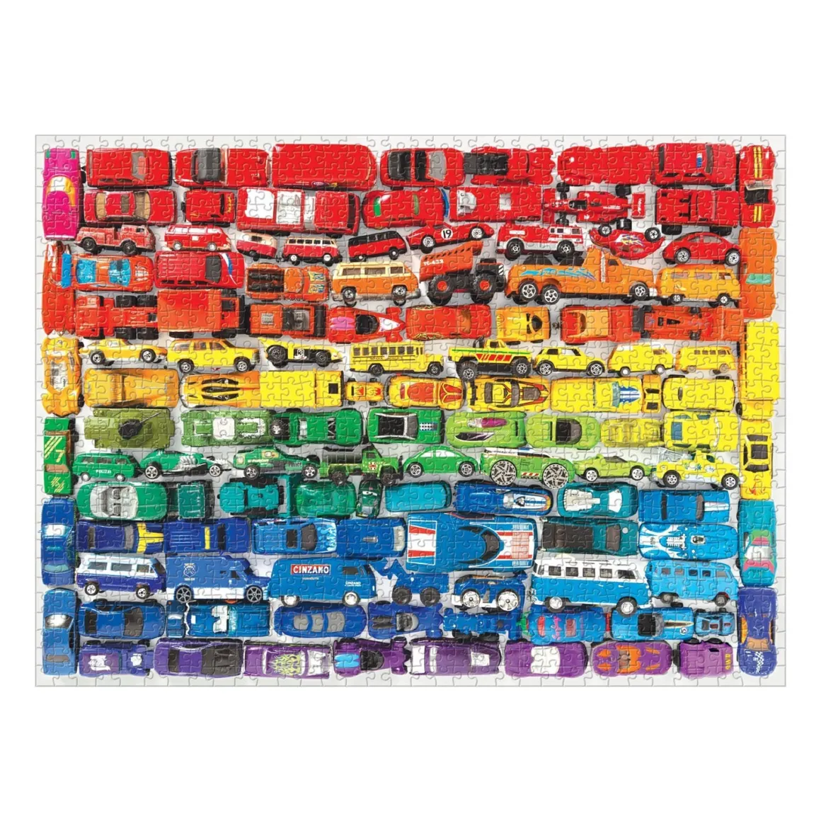 Rainbow Toy Cars 1000 Piece Jigsaw Puzzle