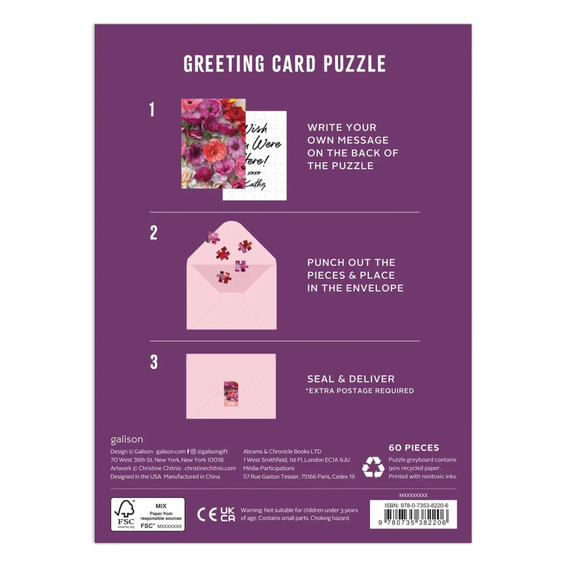Ranunculus Greeting Card Puzzle