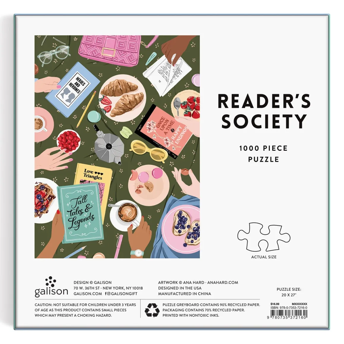 Reader's Society 1000 Piece Puzzle