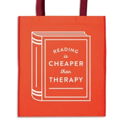 Reading is Cheaper Than Therapy Reusable Shopping Bag