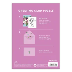 Say It With Flowers Hi Greeting Card Puzzle