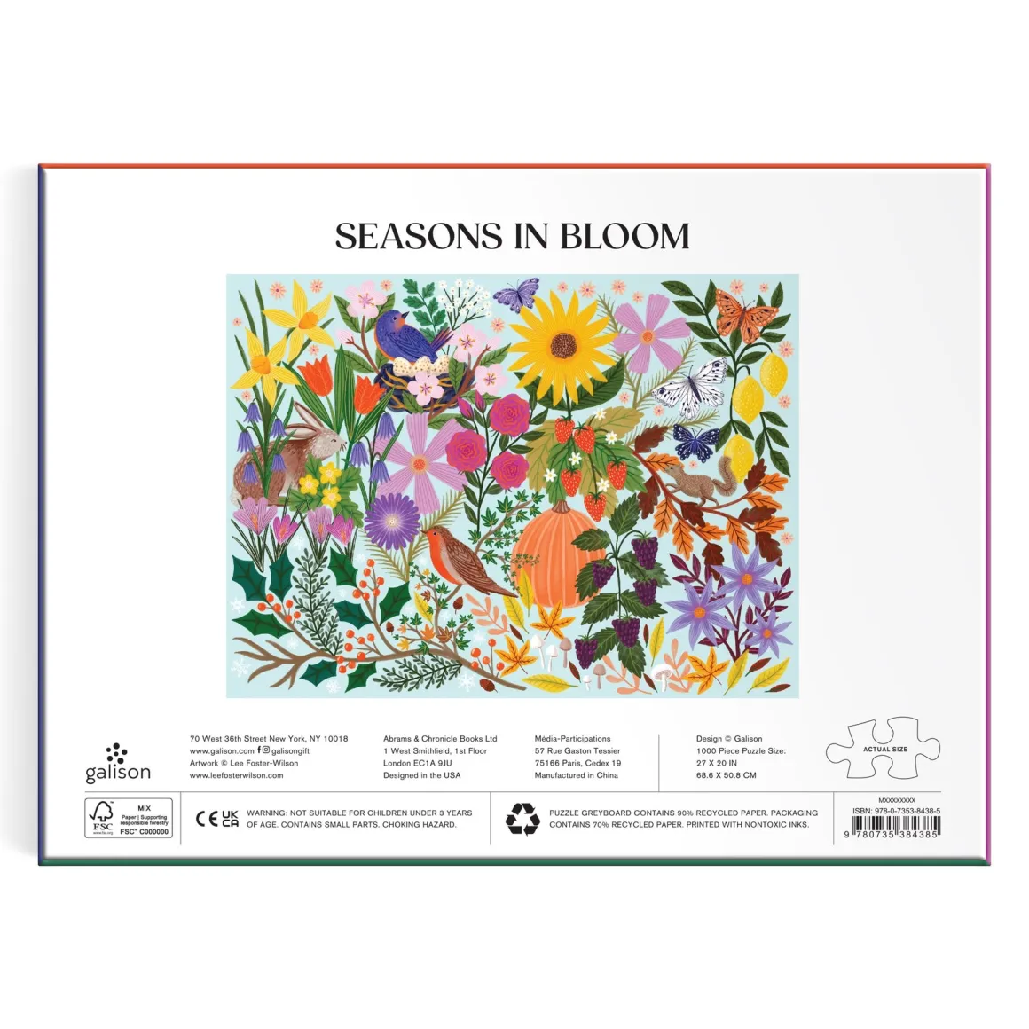 Seasons in Bloom 1000 Piece Puzzle