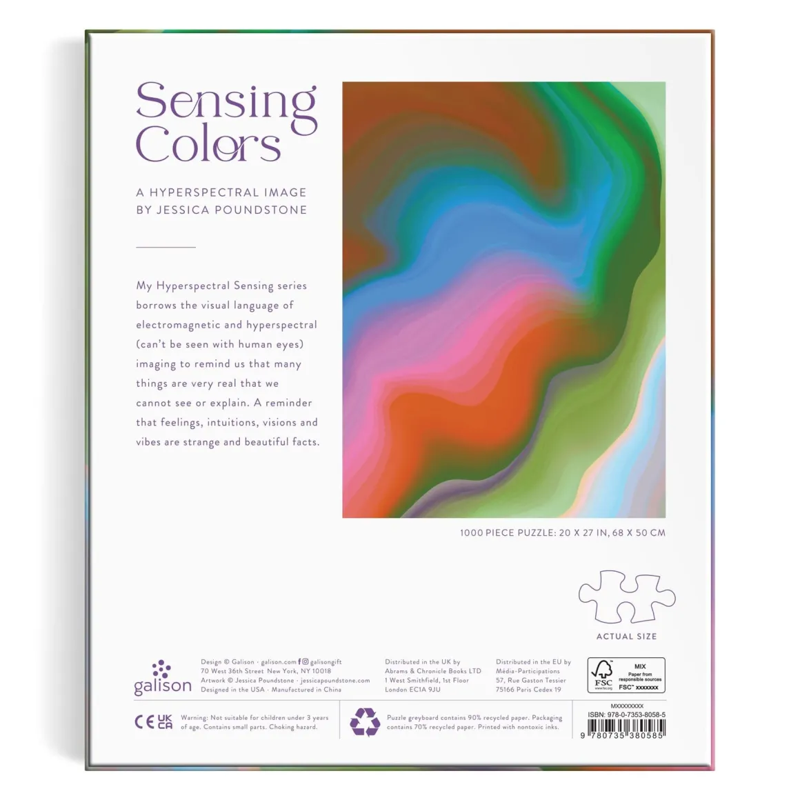 Sensing Colors by Jessica Poundstone 1000 Piece Puzzle