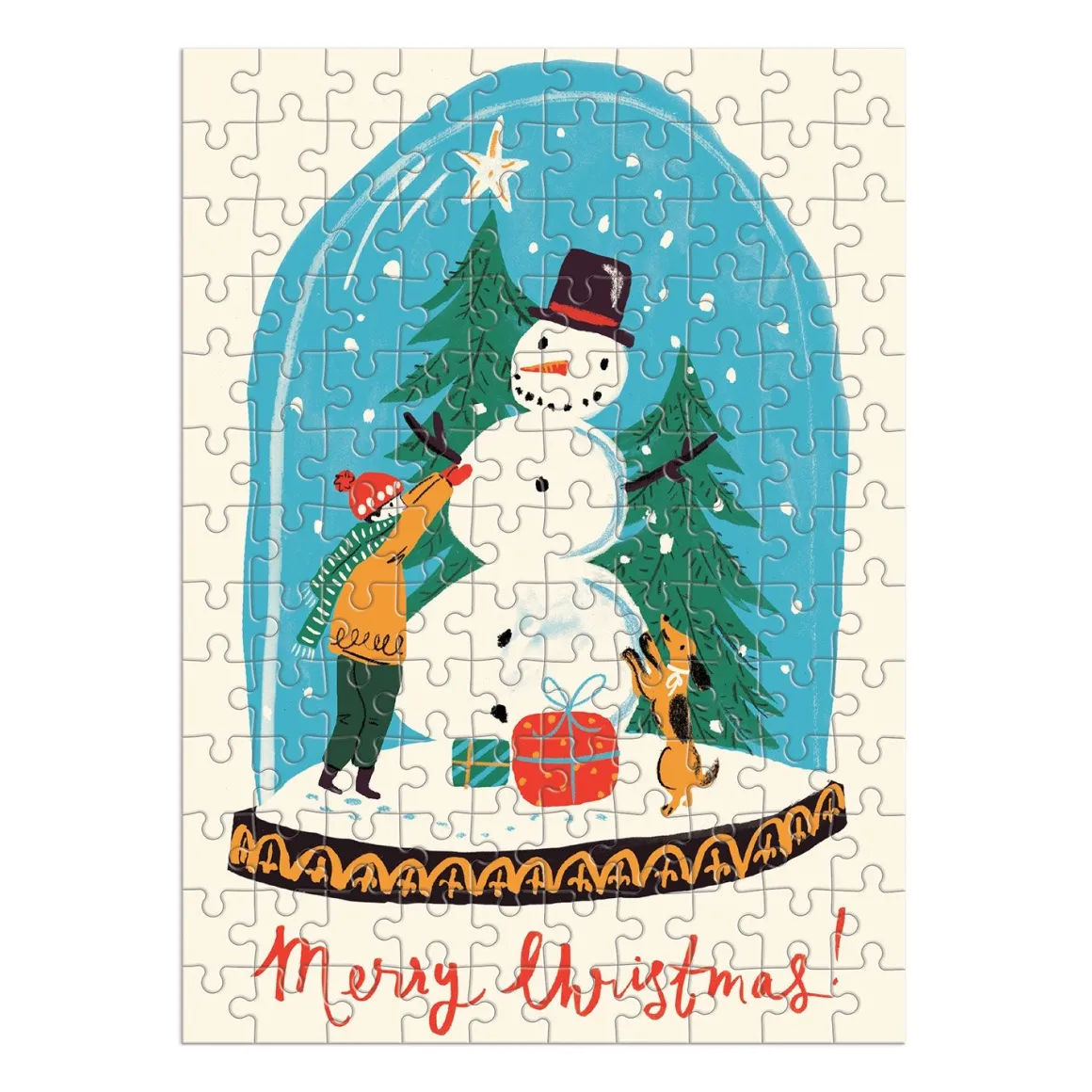 Snow Globe 130 Piece Puzzle Ornament