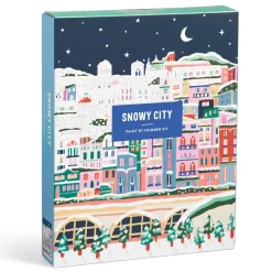Snowy City 11x14 Paint by Number Kit