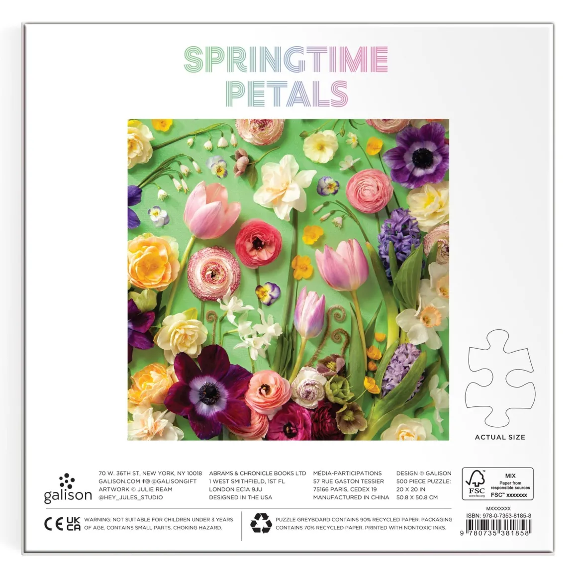 Springtime Petals 500 Piece Puzzle