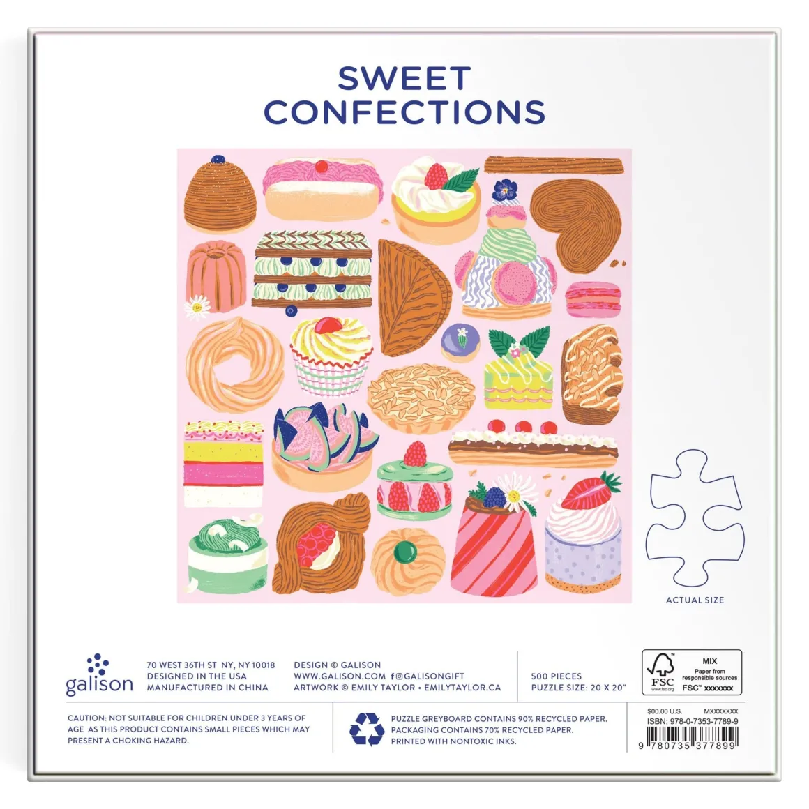 Sweet Confections 500 Piece Puzzle