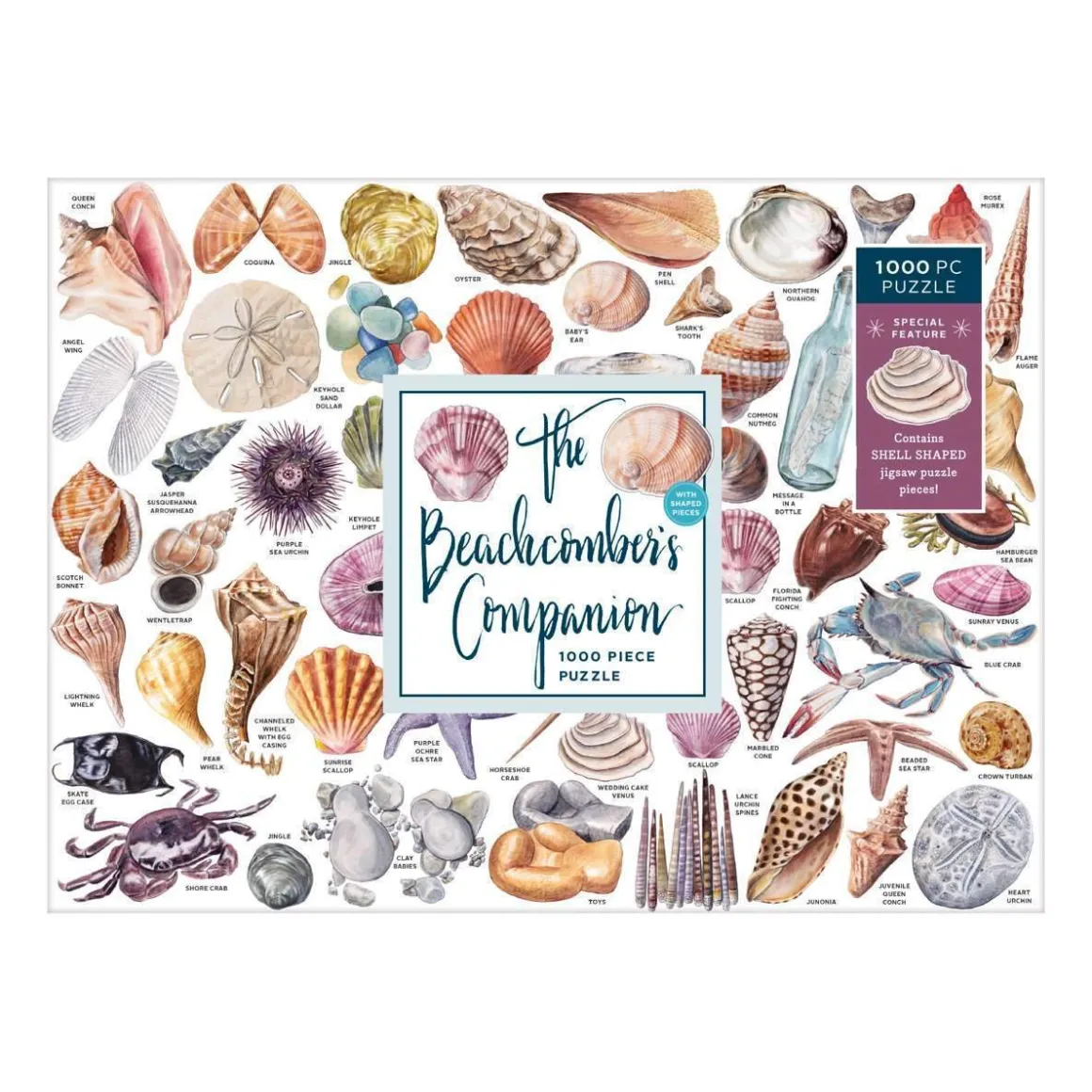 The Beachcomber's Companion 1000 Piece Jigsaw Puzzle With Shaped Pieces