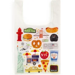 The Big Apple Packable Nylon Tote Bag
