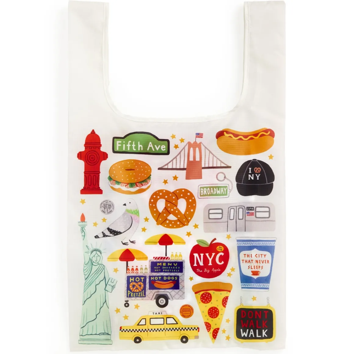 The Big Apple Packable Nylon Tote Bag
