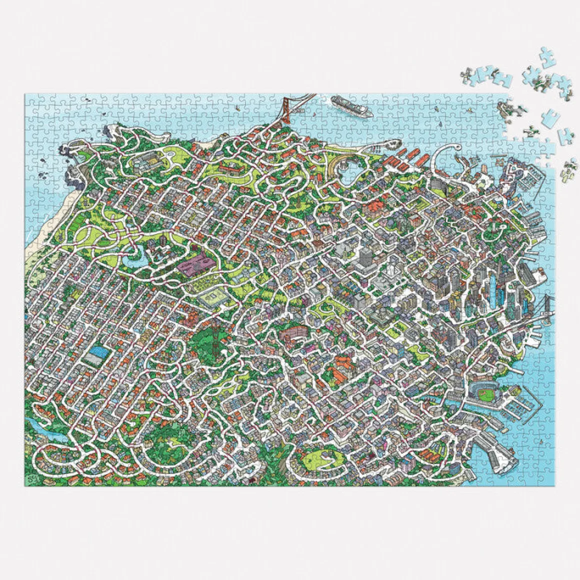 The City By the Bay 1000 Piece Maze Puzzle