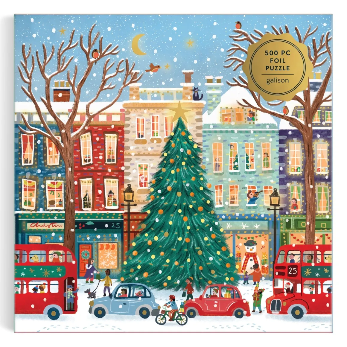 Tinsel City 500 Piece Foil Puzzle