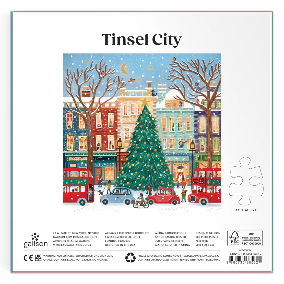 Tinsel City 500 Piece Foil Puzzle