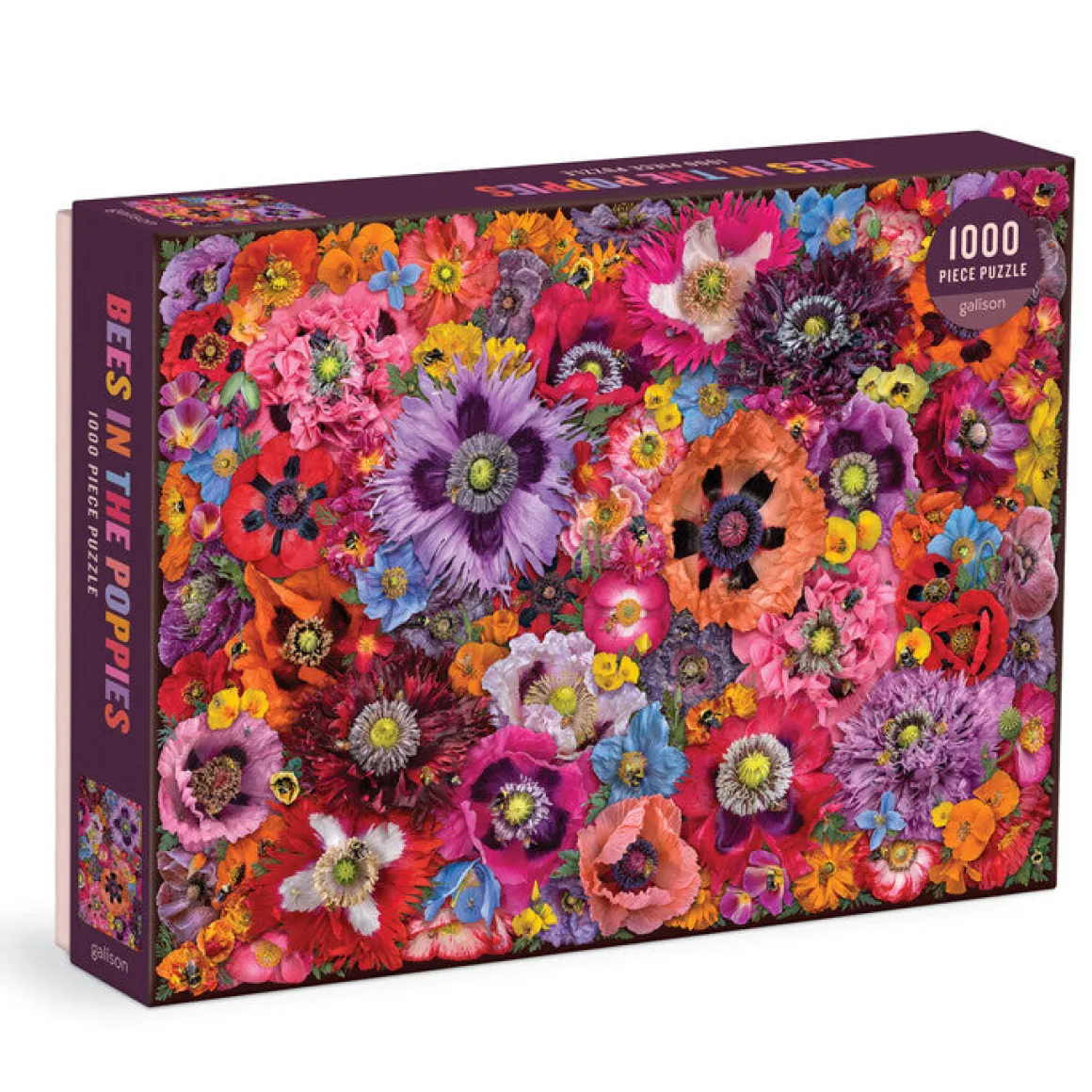 Troy Litten Bees in the Poppies 1000 Piece Puzzle