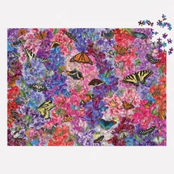 Troy Litten Butterflies In the Sweet Peas 1000 Piece Puzzle