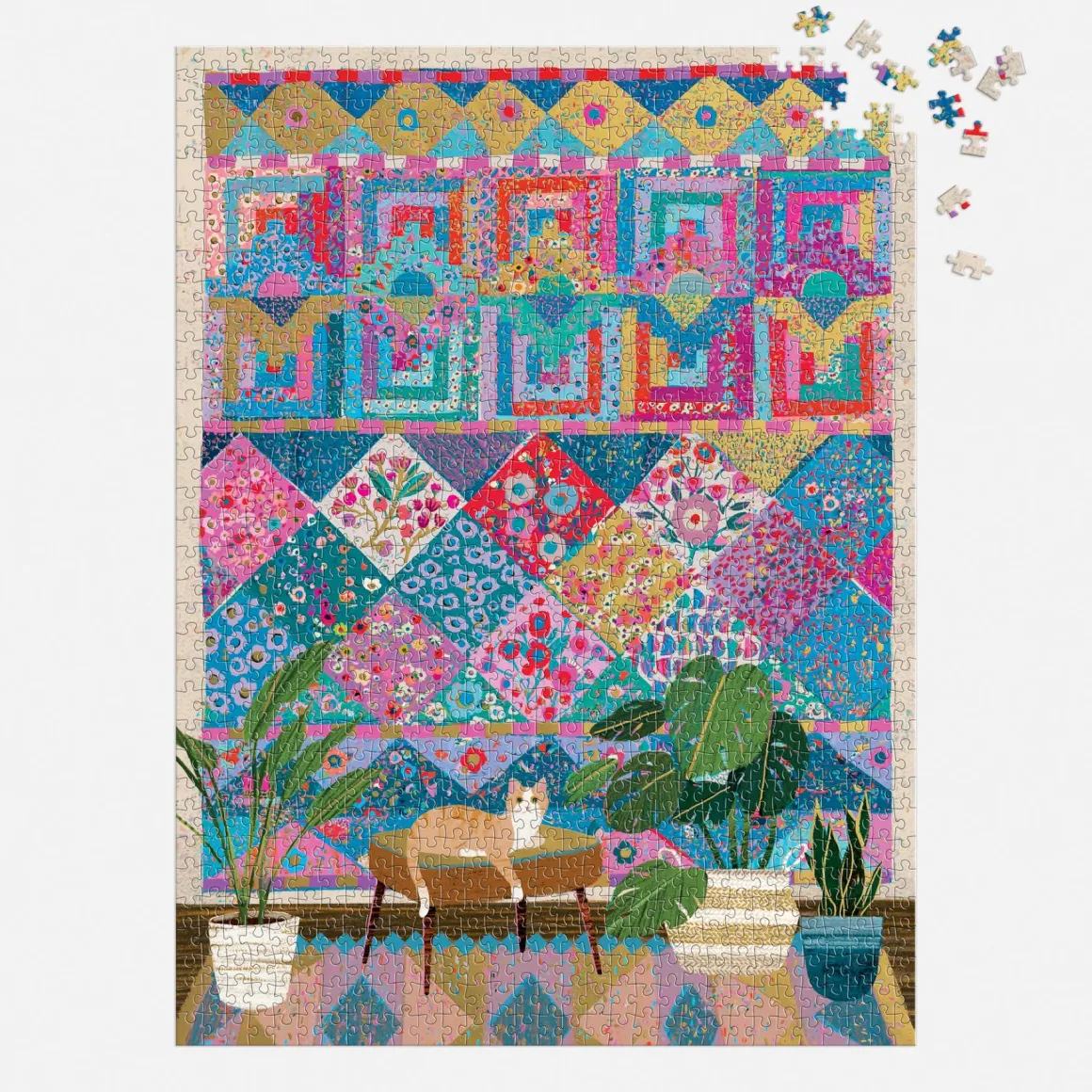 Victoria Ball Quilter's Corner 1000 Piece Foil Puzzle
