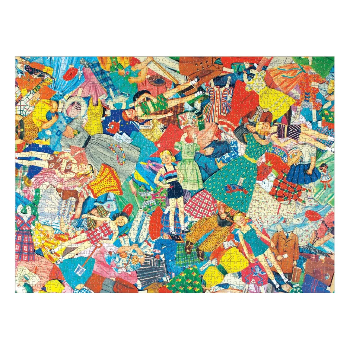 Vintage Paper Dolls 1000 Piece Jigsaw Puzzle in Square Box