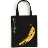 Warhol Banana Canvas Tote Bag - Black