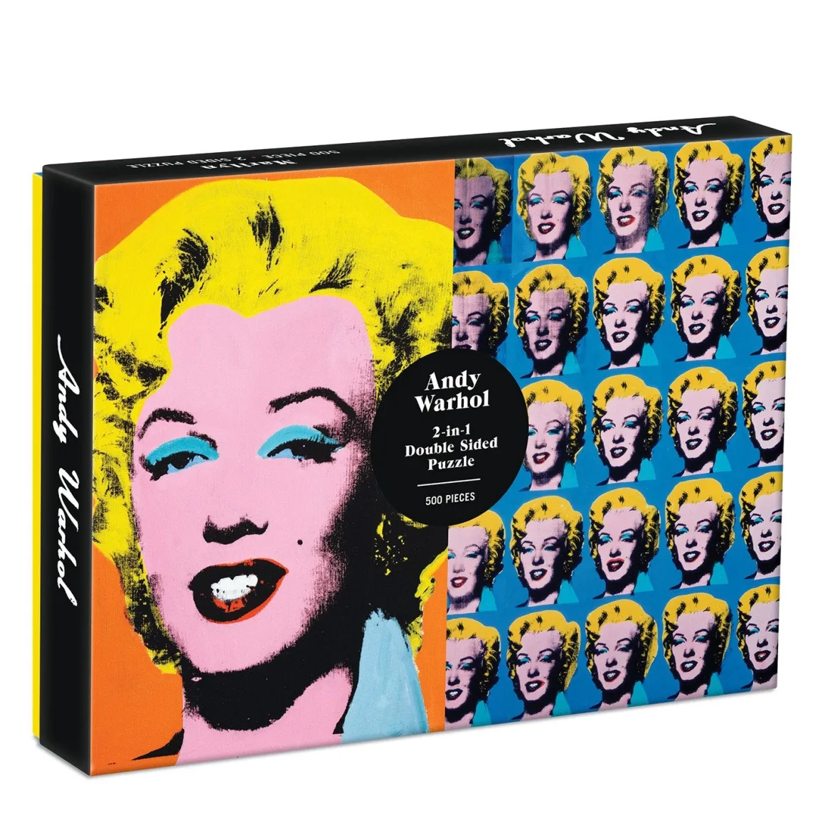Warhol Marilyn Double-Sided 500 Piece Jigsaw Puzzle