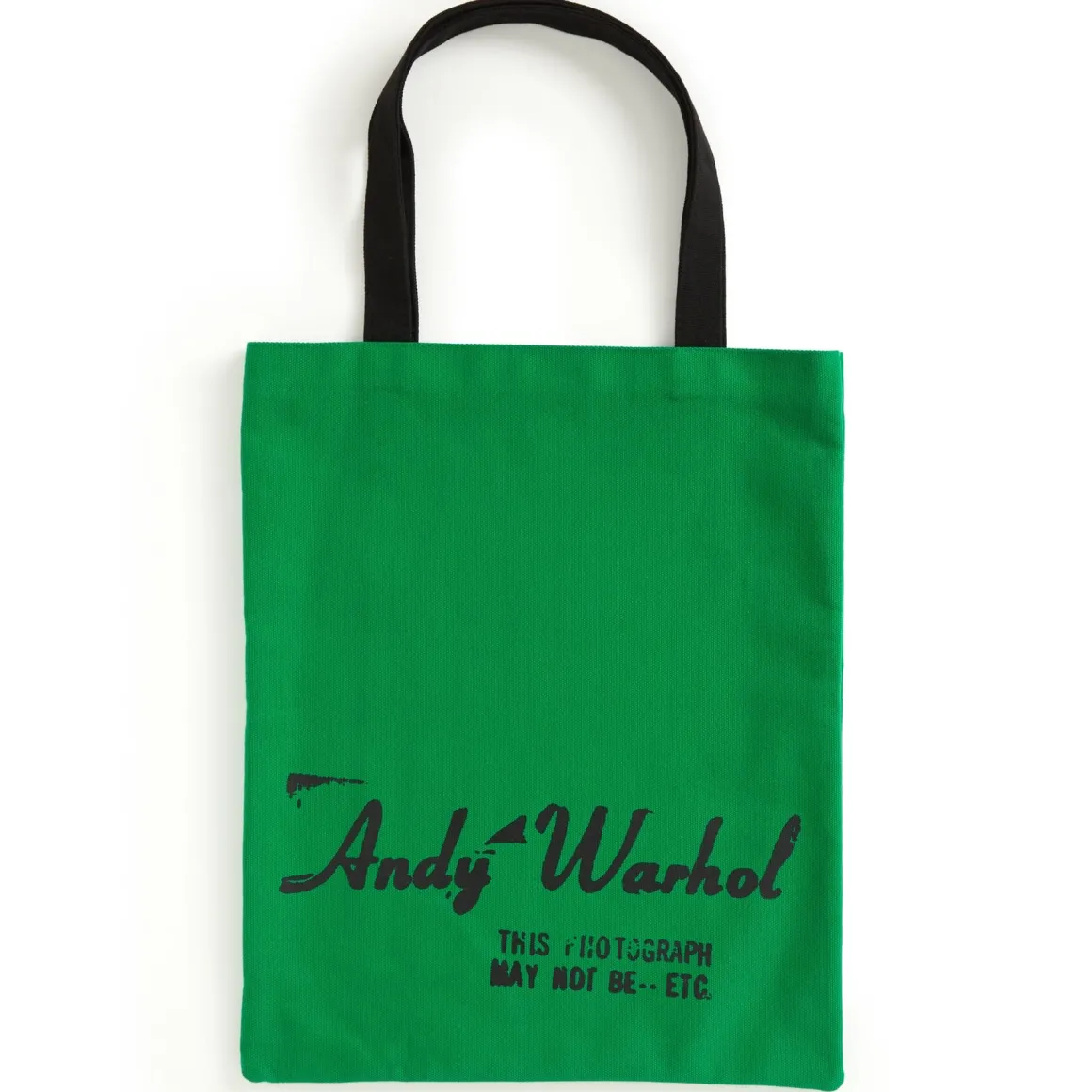 Warhol Soup Can Canvas Tote Bag - Green