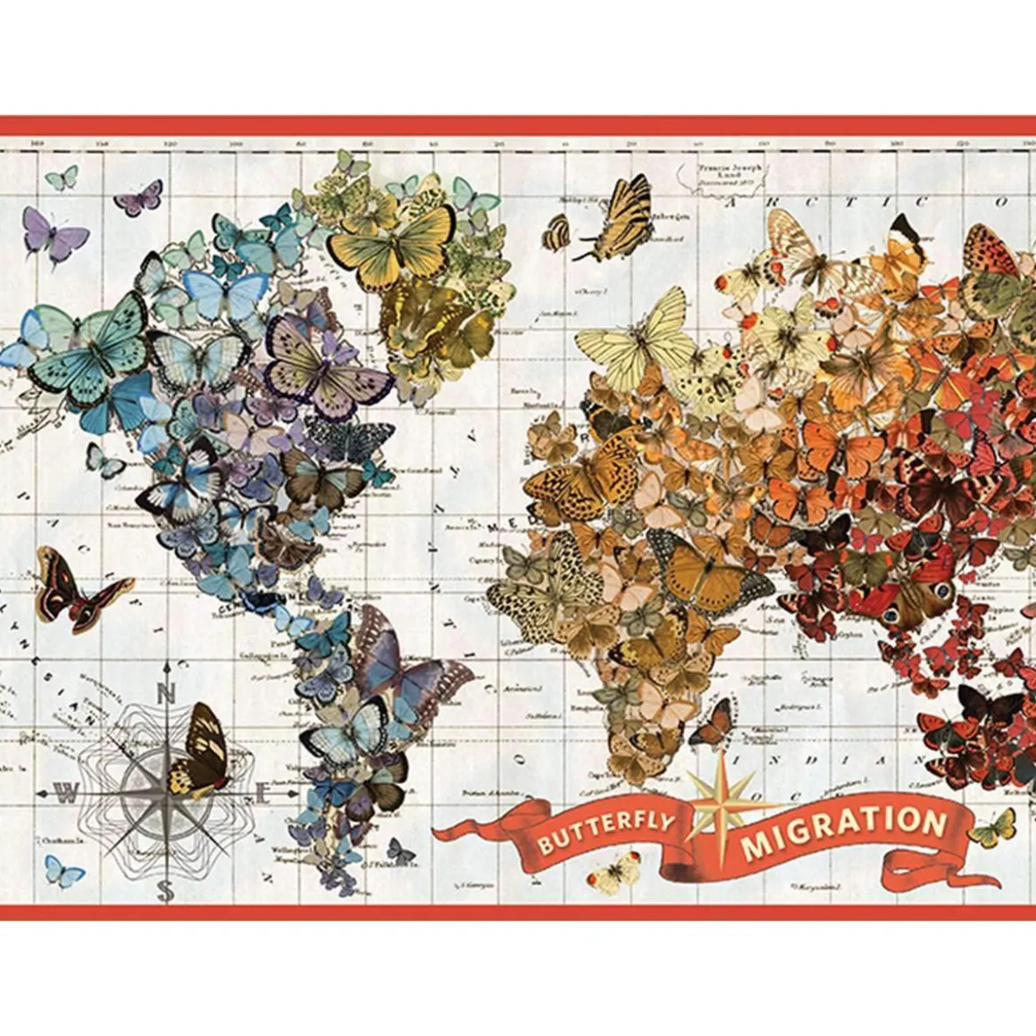 Wendy Gold Butterfly Migration 1000 Piece Jigsaw Puzzle