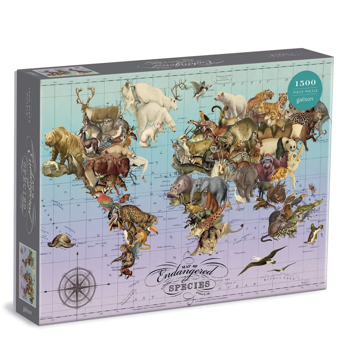 Wendy Gold Endangered Species 1500 Piece Jigsaw Puzzle