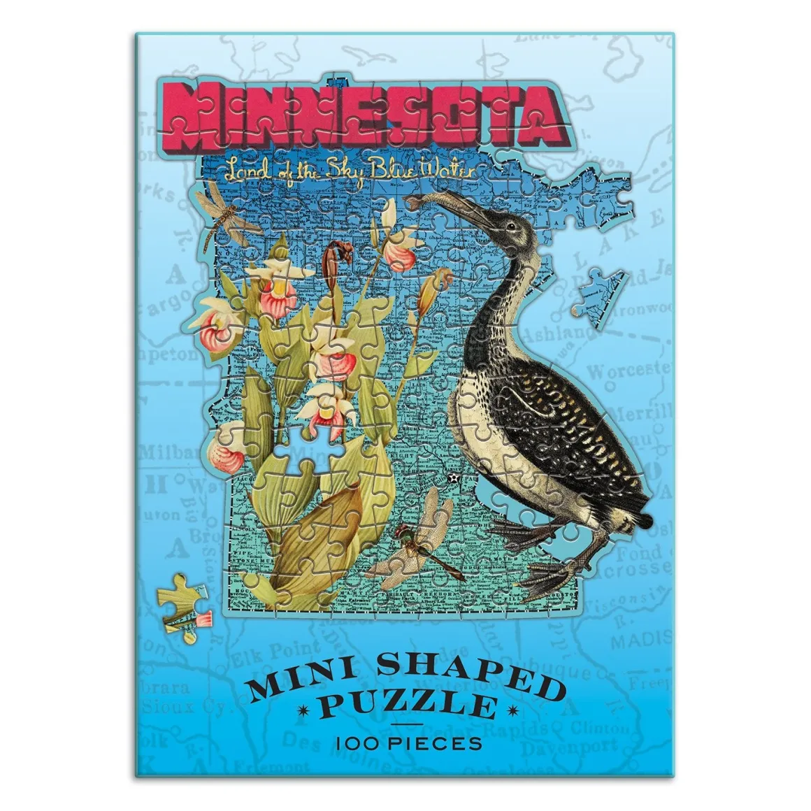 Wendy Gold Minnesota 100 Piece Mini Shaped Jigsaw Puzzle