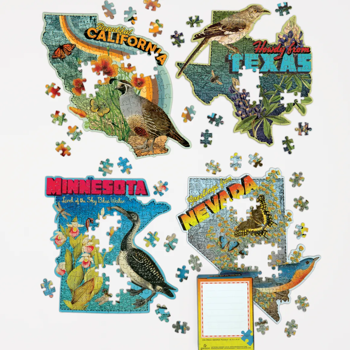 Wendy Gold Nevada 100 Piece Mini Shaped Jigsaw Puzzle
