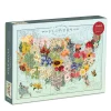 Wendy Gold USA State Flowers 1000 Piece Jigsaw Puzzle
