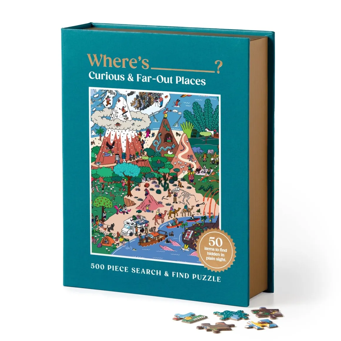 Where's ________? Curious and Far Out Places 500 Piece Search and Find Puzzle