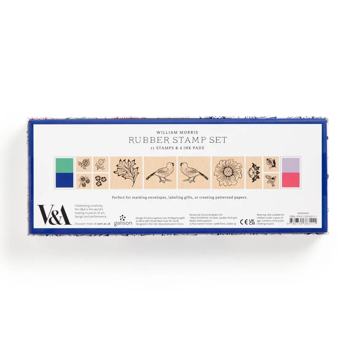 William Morris Rubber Stamp Set