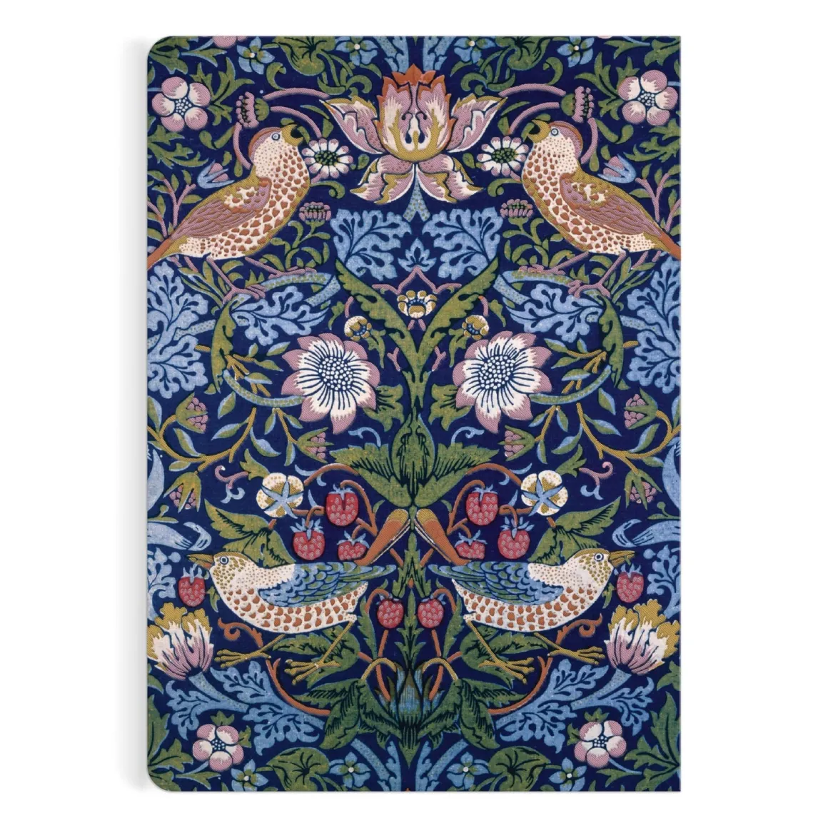 William Morris Strawberry Thief Handmade Embroidered B5 Journal