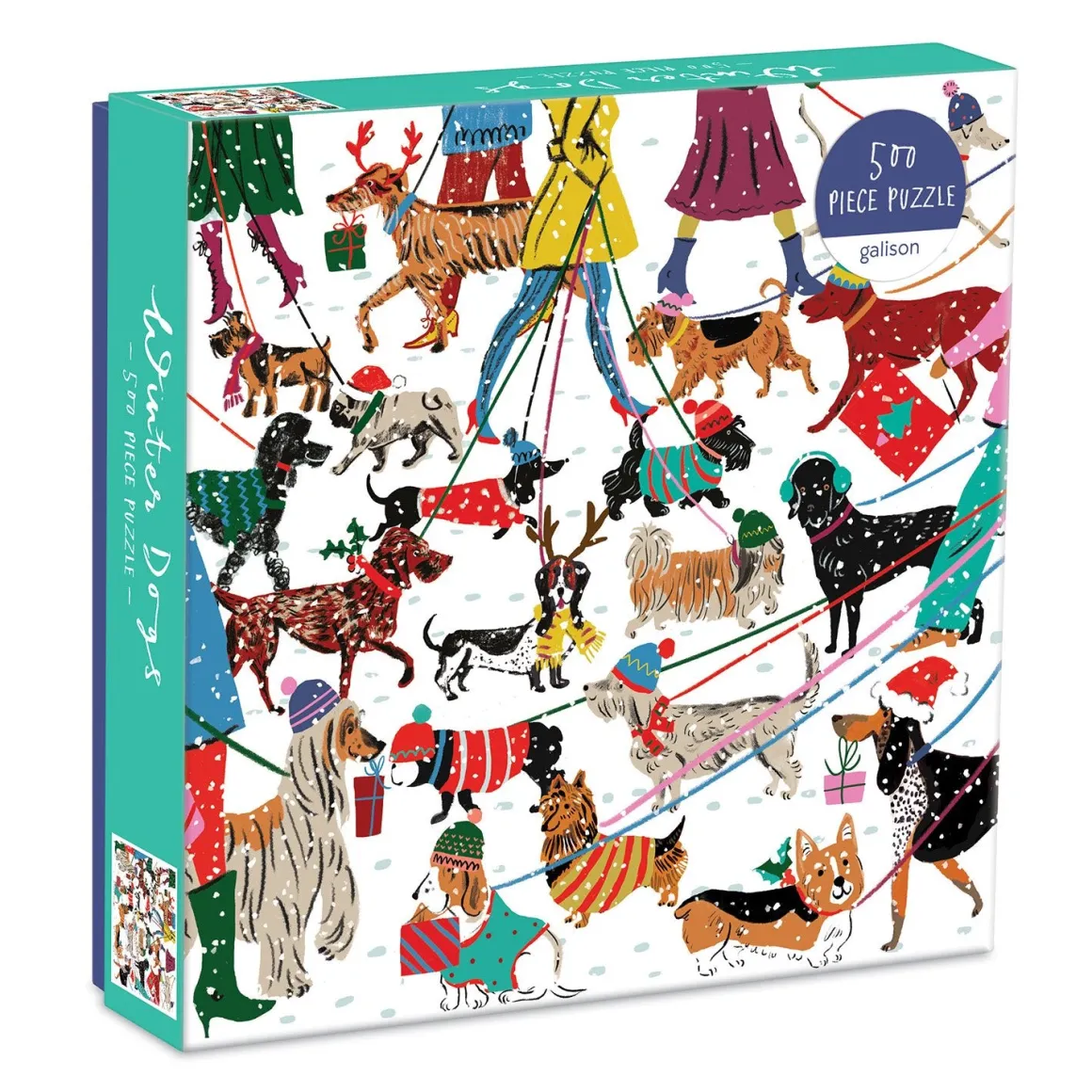 Winter Dogs 500 Piece Jigsaw Puzzle