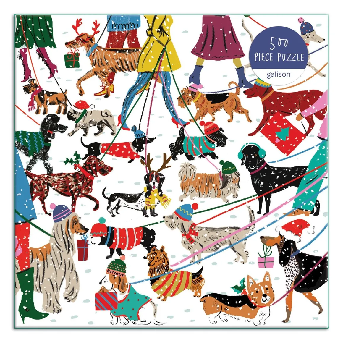 Winter Dogs 500 Piece Jigsaw Puzzle