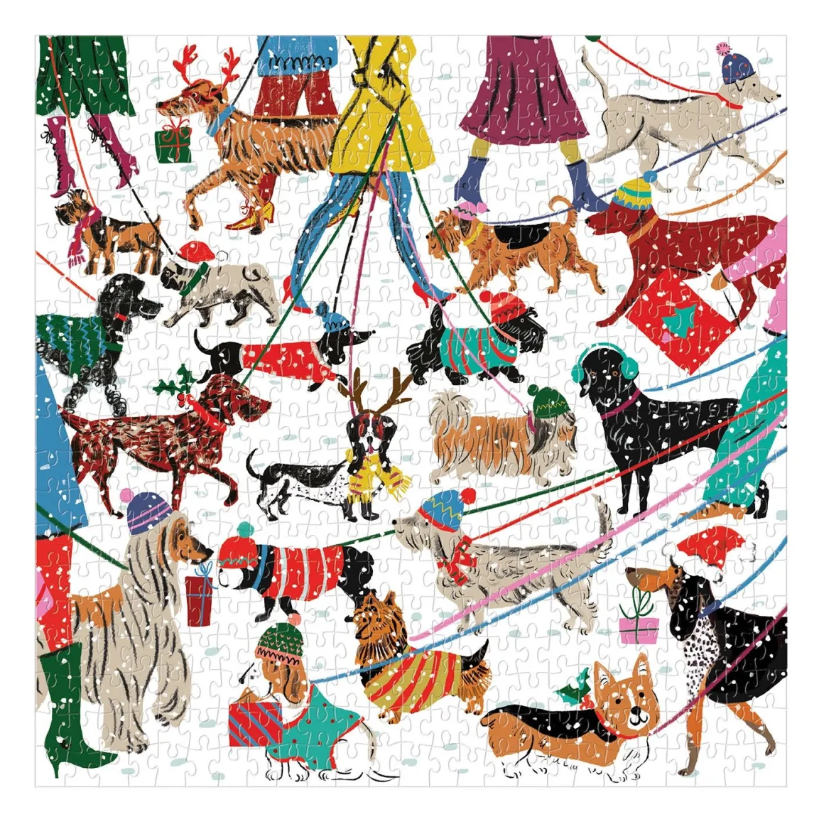 Winter Dogs 500 Piece Jigsaw Puzzle