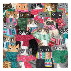 Wintry Cats 500 Piece Puzzle