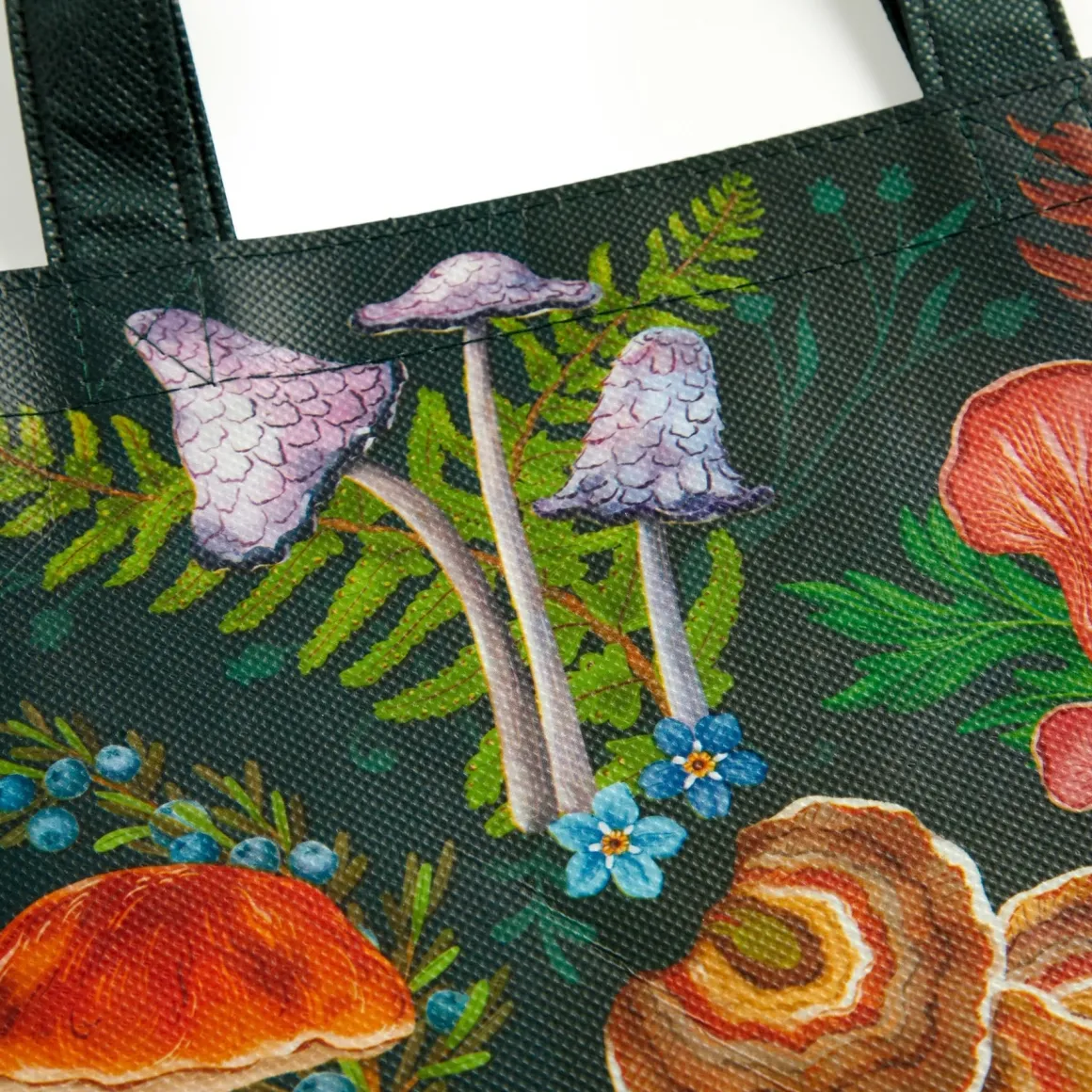 World of Mushrooms Reusable Shopping Bag